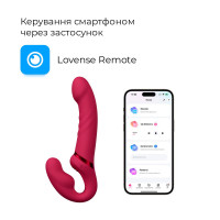 Безремінний смарт-страпон Lovense Lapis vibrating strapless strap-on, 3 мотори