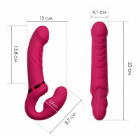 Безремінний смарт-страпон Lovense Lapis vibrating strapless strap-on, 3 мотори — Просмотреть изображение 3