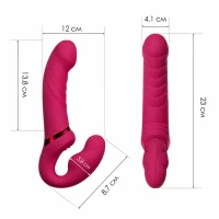 Безремінний смарт-страпон Lovense Lapis vibrating strapless strap-on, 3 мотори — Переглянути зображення 3