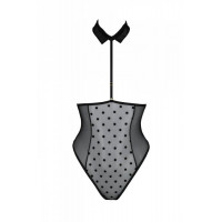 Эротическое боди Passion TRISHA BODY, S/M, black, с открытыми чашками