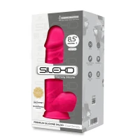 Фалоімітатор SilexD Norman Pink (MODEL 4 size 8.5in), двошаровий, силікон + Silexpan, діаметр 5 см — Переглянути зображення 4