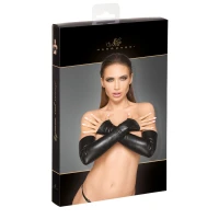 Мітенки Noir Handmade F213 Elastic eco leather fingerless gloves, M, екошкіра — Переглянути зображення 3