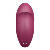 Вибростимулятор-пульсатор Satisfyer Tap & Climax 1 Red, эффект постукивания пальцем, 2 мотора