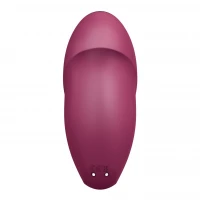 Вібростимулятор-пульсатор Satisfyer Tap &amp; Climax 1 Red, ефект постукування пальцем, 2 мотори — Переглянути зображення 10