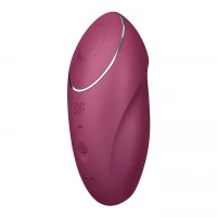 Вібростимулятор-пульсатор Satisfyer Tap &amp; Climax 1 Red, ефект постукування пальцем, 2 мотори — Переглянути зображення 6