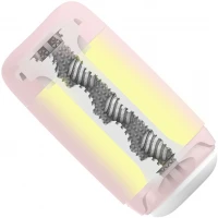Мастурбатор TENGA PUFFY Strawberry Pink, ультрам’який матеріал, багаторазовий, наскрізний — Просмотреть изображение 6