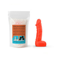 Свеча в виде члена Чистий Кайф LARGE Orange