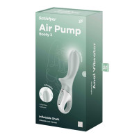 Анальный надувной вибратор Satisfyer Air Pump Booty 3, гибкий ствол