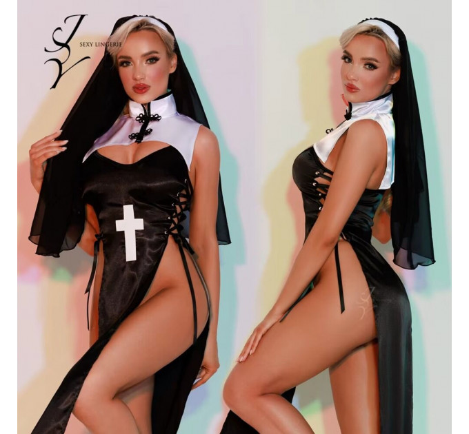 Еротичний костюм черниці JSY 5950 One Size