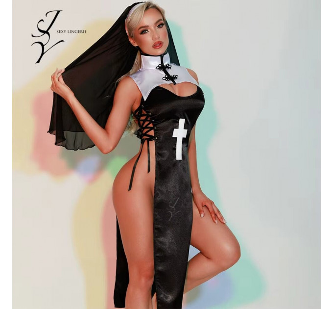 Еротичний костюм черниці JSY 5950 One Size