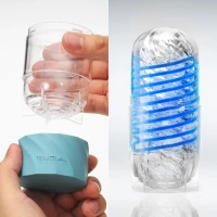 Мастурбатор Tenga Spinner DX 01 Drops, з пружною стимулювальною спіраллю всередині, ніжний вплив — Переглянути зображення 5