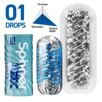 Мастурбатор Tenga Spinner DX 01 Drops, з пружною стимулювальною спіраллю всередині, ніжний вплив — Переглянути зображення 2
