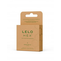 Презервативы LELO HEX Condoms Organic 3 Pack, тонкие и суперпрочные