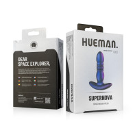 Анальна пробка з вібрацією та пульсацією Hueman - Supernova Thrusting Buttplug — Переглянути зображення 9