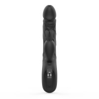 Вибратор-кролик с пульсацией Loviss Nico Thrusting Rabbit Vibrator, 9 режимов, двойной отросток — Просмотреть изображение 6