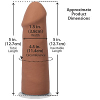 Фалоімітатор Doc Johnson The Realistic Cock ULTRASKYN - 5 Inch Caramel — Переглянути зображення 5