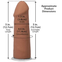 Фалоімітатор Doc Johnson The Realistic Cock ULTRASKYN - 5 Inch Caramel — Просмотреть изображение 6