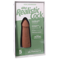 Фалоімітатор Doc Johnson The Realistic Cock ULTRASKYN - 5 Inch Caramel — Переглянути зображення 8