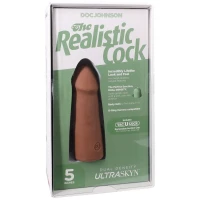Фалоімітатор Doc Johnson The Realistic Cock ULTRASKYN - 5 Inch Caramel — Просмотреть изображение 12