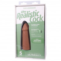 Фалоімітатор Doc Johnson The Realistic Cock ULTRASKYN - 5 Inch Caramel — Переглянути зображення 10
