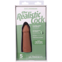 Фалоімітатор Doc Johnson The Realistic Cock ULTRASKYN - 5 Inch Caramel — Переглянути зображення 9