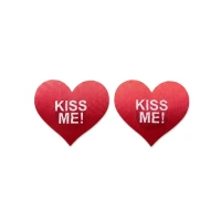 Пестис-сердечка Art of Sex - Kiss me, червоний — фото 2