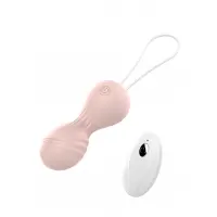 Вагінальні кульки Vibrating Silicone Kegel Balls USB 10 Function / Remote control -Flesh — Переглянути зображення 1