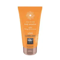 Оральний лубрикант Shiatsu Love Lubricant Body Sensation Edible Mango and Green Tea - манго і зелени — Переглянути зображення 1