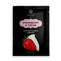 Лубрикант Strawberry &amp; Cream Hot Effect, 10 мл — Просмотреть изображение 1