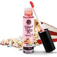 Блиск для губ з ефектом вібрації Secret Play Vibrant Kiss Pleasure For Two Lip Gloss Sweet Popcorn, — Просмотреть изображение 1