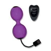 Вагінальні кульки Adrien Lastic Kegel Vibe Pelvic Floor Exerciser, фіолетові — Переглянути зображення 1