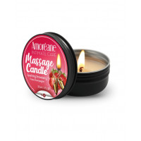 Масажна свічка Amoreane Massage Candle Sparkling, аромат полуниці, 30 мл