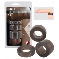 Набір ерекційних кілець You2Toys Ball Stretching Kit, чорний — Просмотреть изображение 1