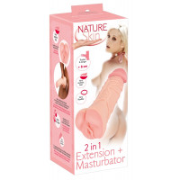 Мастурбатор -насадка Nature Skin 2in1 Extension+Mas