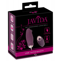 Віброяйце Javida RC Knocking Love Ball, фіолетове