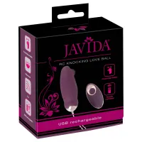 Віброяйце Javida RC Knocking Love Ball, фіолетове