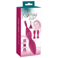 Кліторальний вібратор Sweet Smile Spot Vibrator With 3 Tips, рожевий
