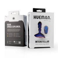 Анальна пробка з вібрацією Hueman Interstellar Remote-Controlled Anal Vibrator, фіолетова