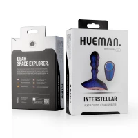 Анальна пробка з вібрацією Hueman Interstellar Remote-Controlled Anal Vibrator, фіолетова — Просмотреть изображение 1