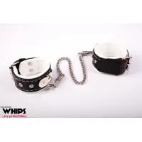 Наручники Whips Collection, біло-чорні — Переглянути зображення 1