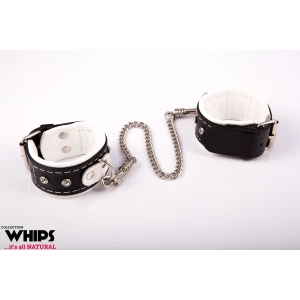Наручники Whips Collection, біло-чорні