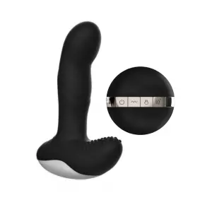 Анальний вібратор з пульсацією та підігрівом B - Series Fox Silicone Massager, чорний