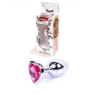 Анальна пробка  -Jawellery Silver  Heart PLUGPink