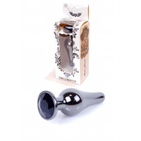 Анальна пробка B - Series HeavyFun Jawellery Dark Silver, чорна
