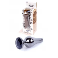 Анальна пробка B - Series HeavyFun Jawellery Dark Silver, чорна — Просмотреть изображение 1