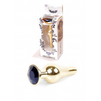 Анальна пробка B - Series HeavyFun Jawellery Gold, чорна