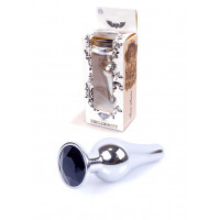 Анальна пробка B - Series HeavyFun Jawellery Silver, чорна