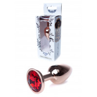 Анальна пробка B - Series HeavyFun Jewellery, червоно-золотиста