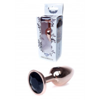 Анальна пробка B - Series HeavyFun Jewellery, червоно-золотиста, чорна