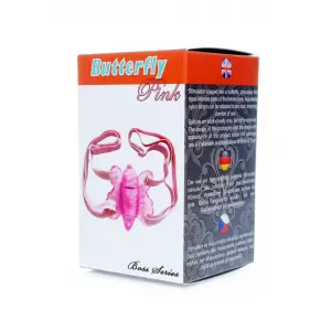 Вібратор B - Series EasyLove Stymulator Butterfly, рожевий